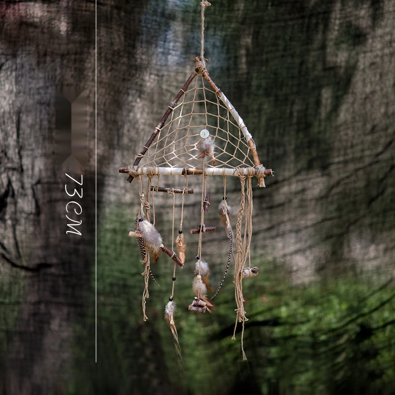 Juhan Indian Feather Dream Catching Net Aerial Girl Magic Pendant Valentine's Day Gift for Girlfriends_voghion.com