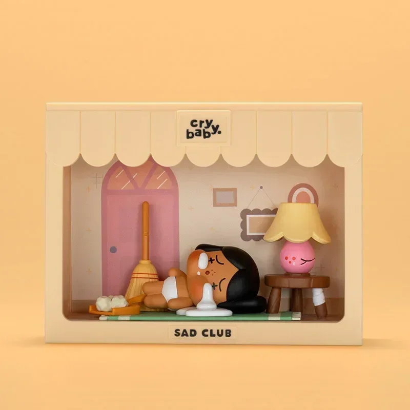 Crybaby Sad Club Series Scene Sets By Molly Blind Box Anime Figure Mystery Box Cute Figurine Cry Baby Cartoon Toy Surprise Gift