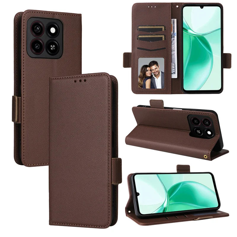 BellaCase Custodia ZTE Blade L9 [Custodia Portafoglio] [Staffa] [Slot per schede] [Flip Cover Magnetica] Compatibile con Lo Smartphone ZTE Blade L9(Rosso