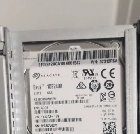 For 02311KSV 02312RCA 1800GB 1 8T 10K SAS 128Mb server hard drive