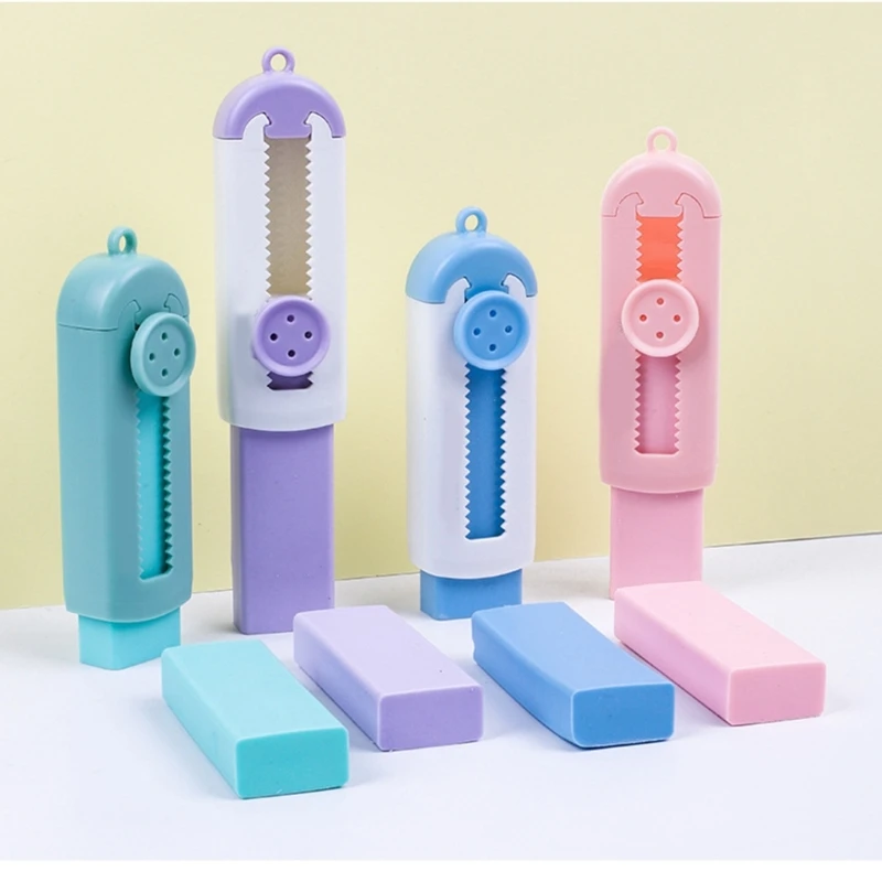 슬라이딩 개폐식 연필 지우개 학생용 쉽게 지우는 리필 지우개