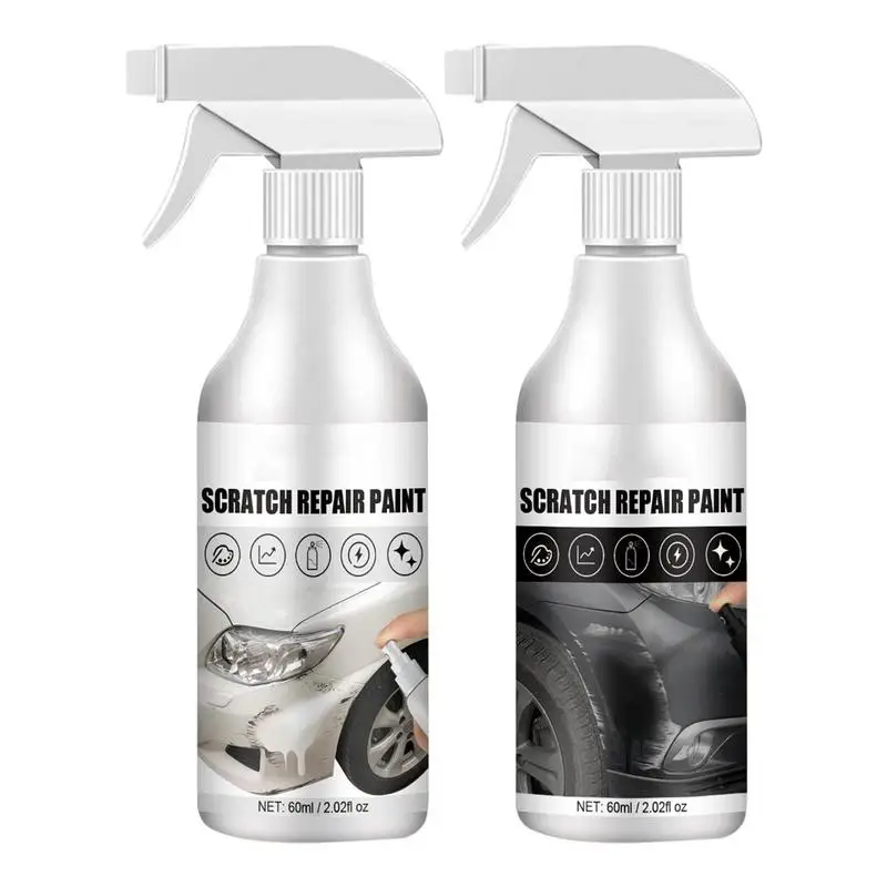 

Car Scratch Repair Spray Black & White Repairing Car Portable Spray Scratch Repair Vehicle Restoration Paint Self Paint For Car