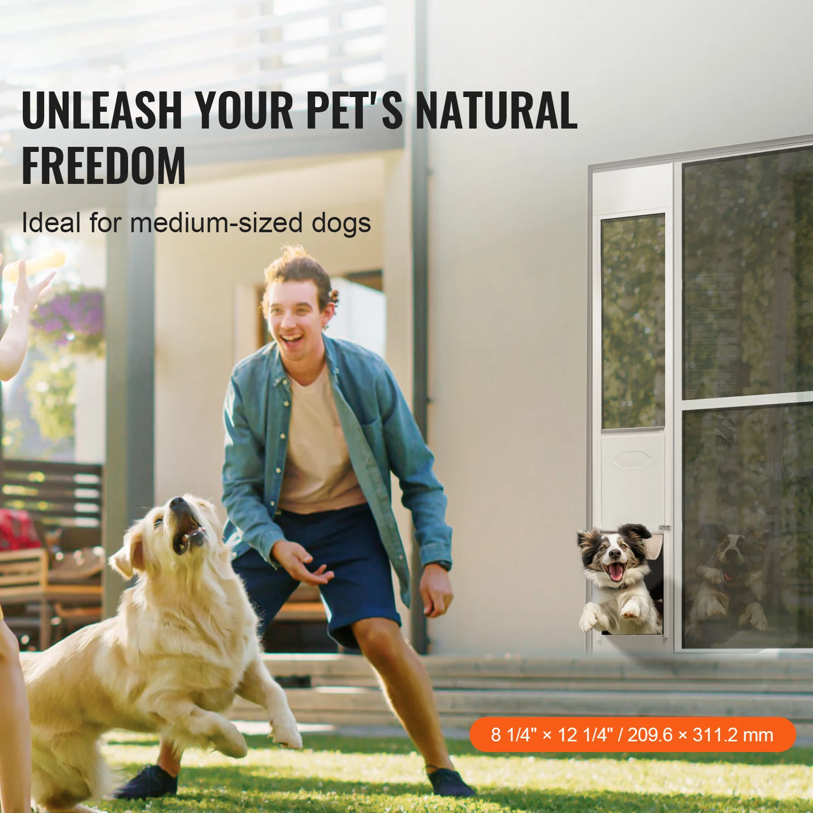 Adjustable Sliding Dog Door 2