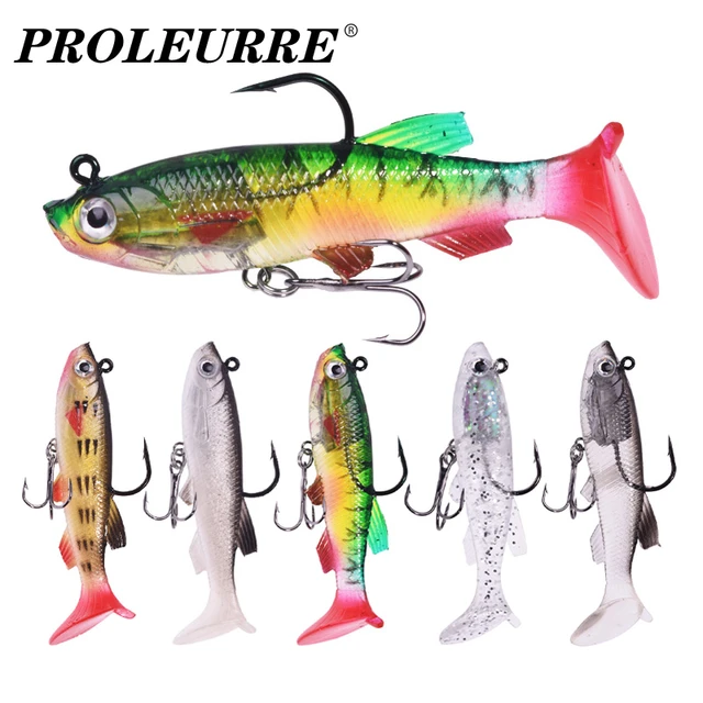 1Pcs Soft Bait Silicone Wobblers Fishing Lures 7.5cm 12g for Sea