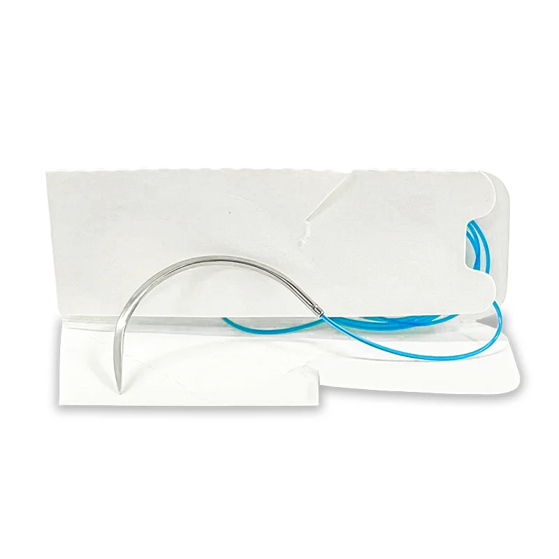12Pcs 75cm 2/0 3/0 4/0 Non Absorbable  Suture Nylon Silk Polypropylene Polyester Monofilament Teaching Exercises 5