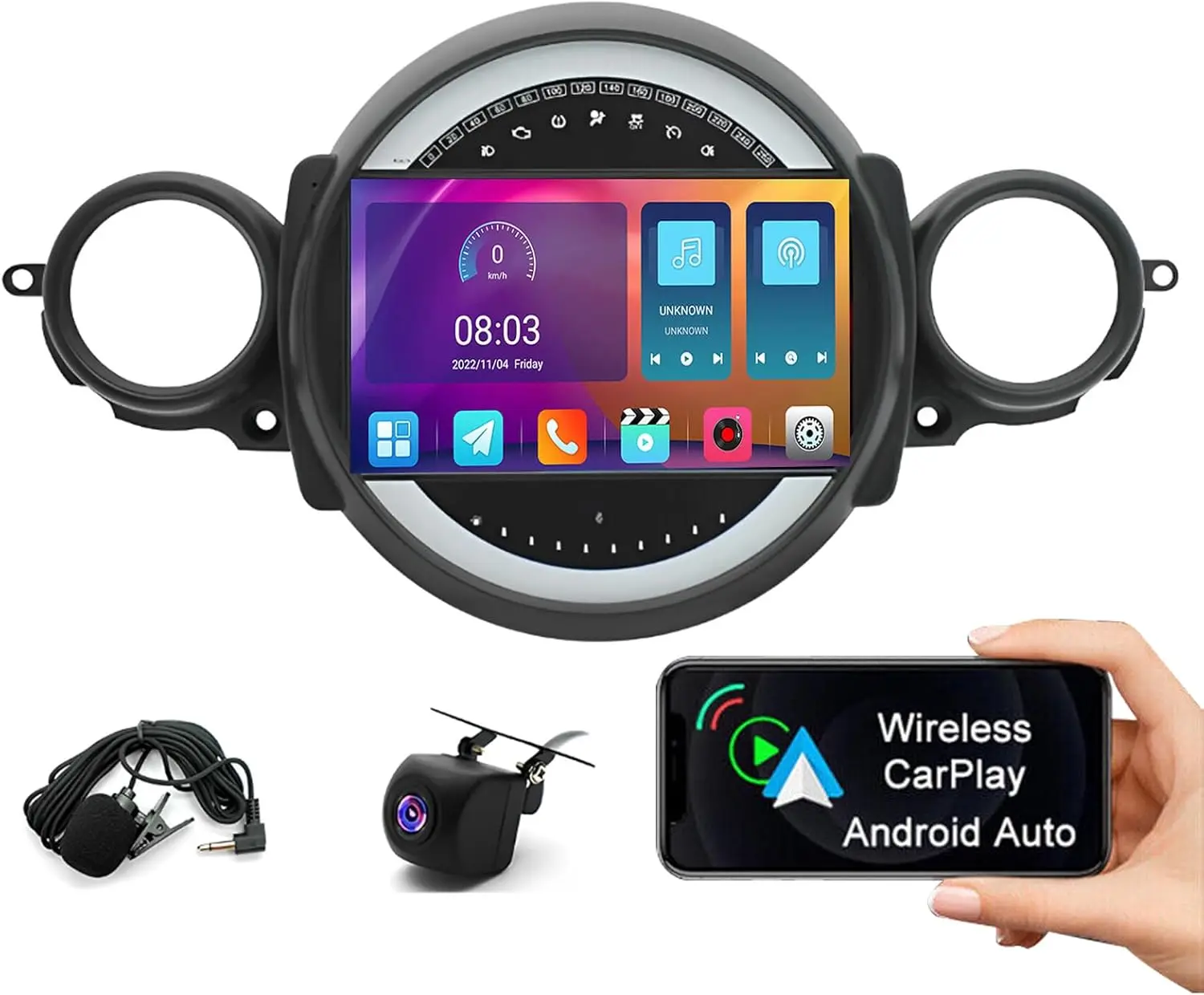 Android 13 Car GPS Navigation System for BMW MINI Cooper
