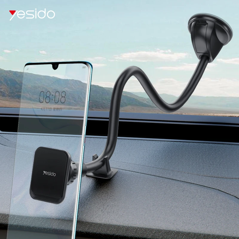 

Yesido Universal Magnetic Phone Holder Car Long Arm Windshield Dashboard Magnet Car Holder For Phone Mobile Stand GPS Stand