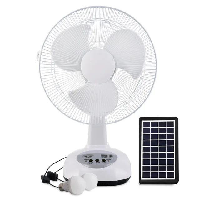 AC DC solar fan
