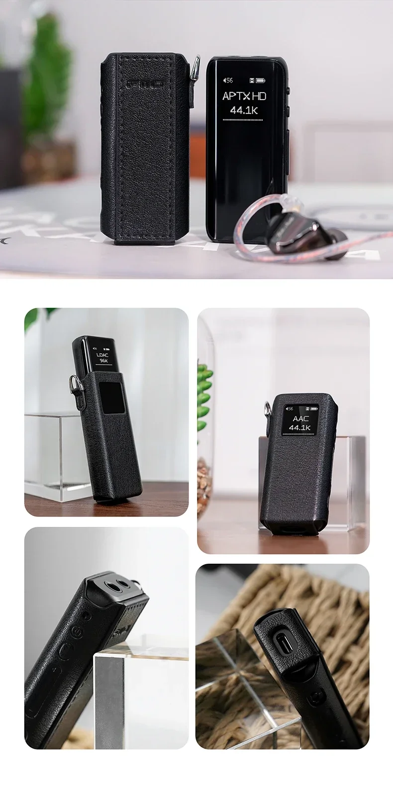 お値下げ！！[美品です] FIIO BTR15 +純正カバー Amazon | MITERケース フィーオ FiiO BTR15 2024 用、ネックレス
