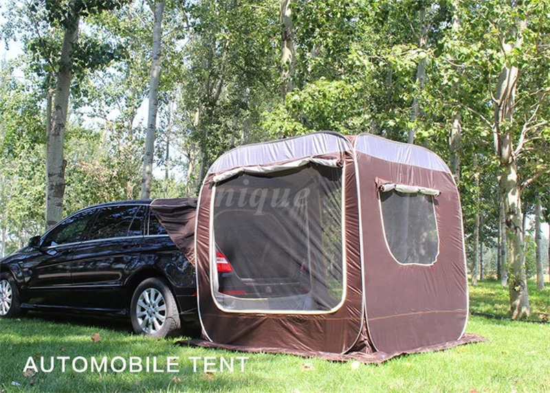 Wasserdichtes Dach-Auto-Sonnenschutz, Auto-Seitenmarkise, Auto-Überdachung-Camper-Anhänger-Zelt  für SUV Minivan Schrägheck-Camping-Außenreise (ArmyGreen 300 * 150 cm)  LKW-Zelt: : Auto & Motorrad