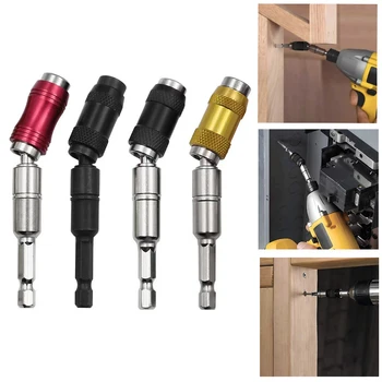 1/4 "Hex Magnetic Ring Screwdriver Bits Drill 0-20° Extension Rod Quick Change Holder Drive Guide Screw Drill Tip Hand Tools
