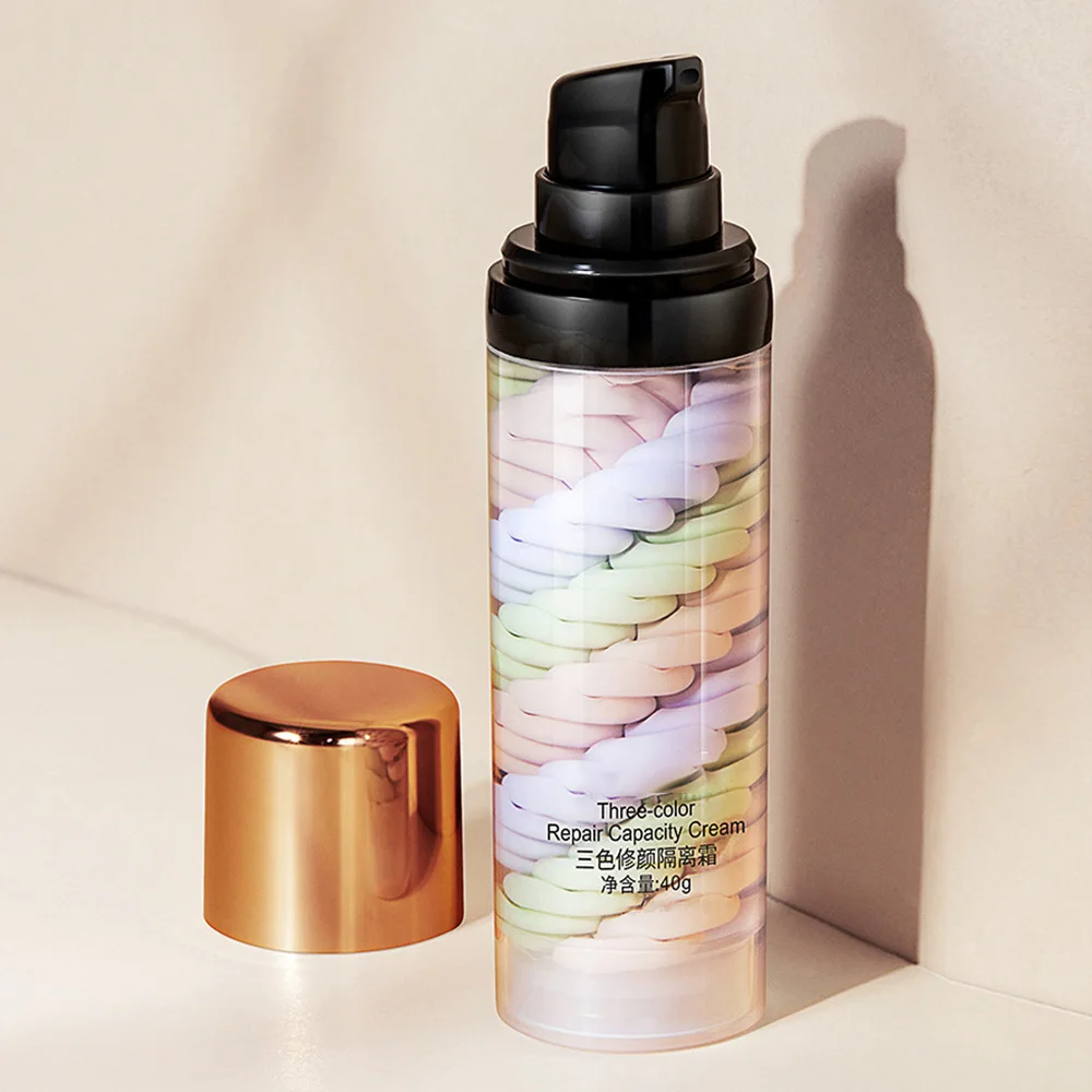 facial primer Three-color Repair And Isolation Cream Protective Before Makeup Moisturizing Isolation Milk