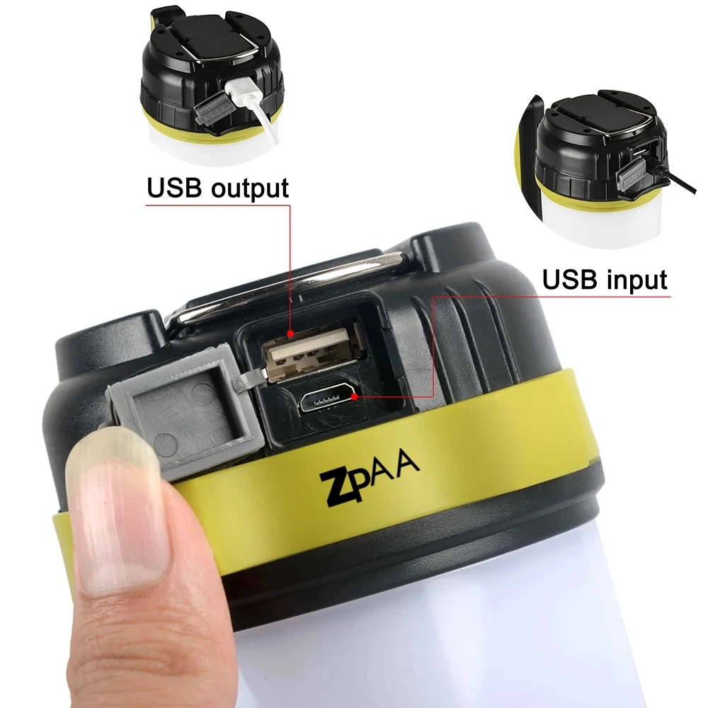 ZPAA Camp Lamp LED Camping Light USB Rechargeable Flashlight Spotlight Work Light Waterproof Searchlight Emergency Lantern camping light,portable flashlight,portable lanterns,camping lamp,portable spotlight,camping lantern