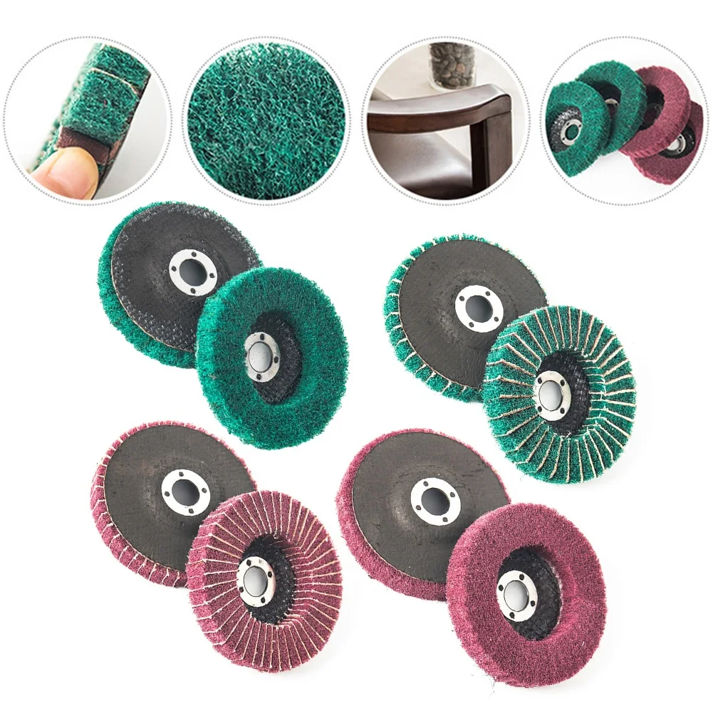 

Grinding Wheel Scouring Cloth Impeller Louver Fiber Wheel 120/240 Grit 14800Rmp Sand Inclusion Metal Plate Polish