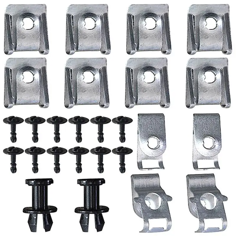 26Pc Undertray Engine Under Cover Fixing Clips Screw Kit for Audi A4 B8 A5 Q5 2