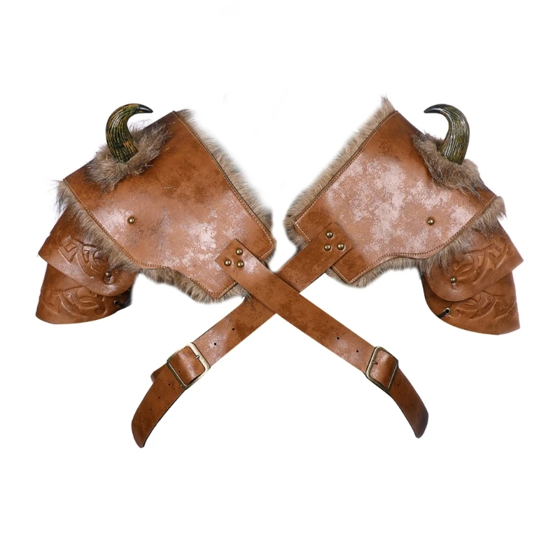 

Cosplay Shoulder Faux Leathers Body Chest Harness Left Shoulder Right Shoulder for Halloween Cosplay DXAA