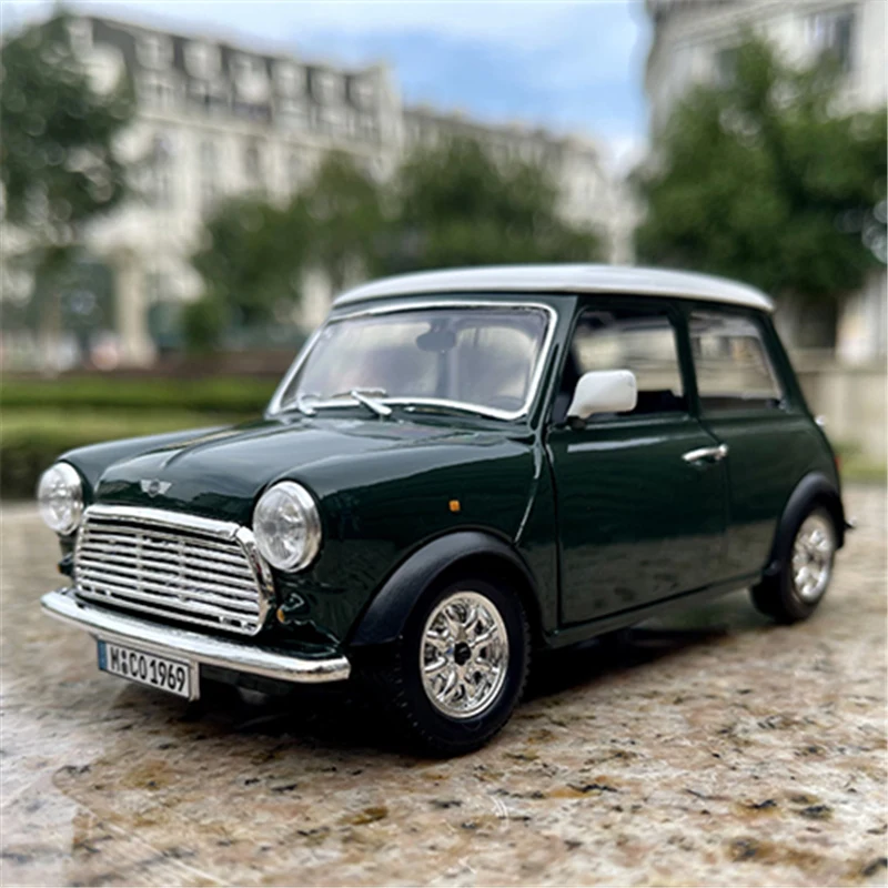 Bburago 1:24 1969 Bmw Mini Cooper Alloy Car Model Diecast Metal Toy Classic Car Model High Simulation Collection Regali Per Bambini