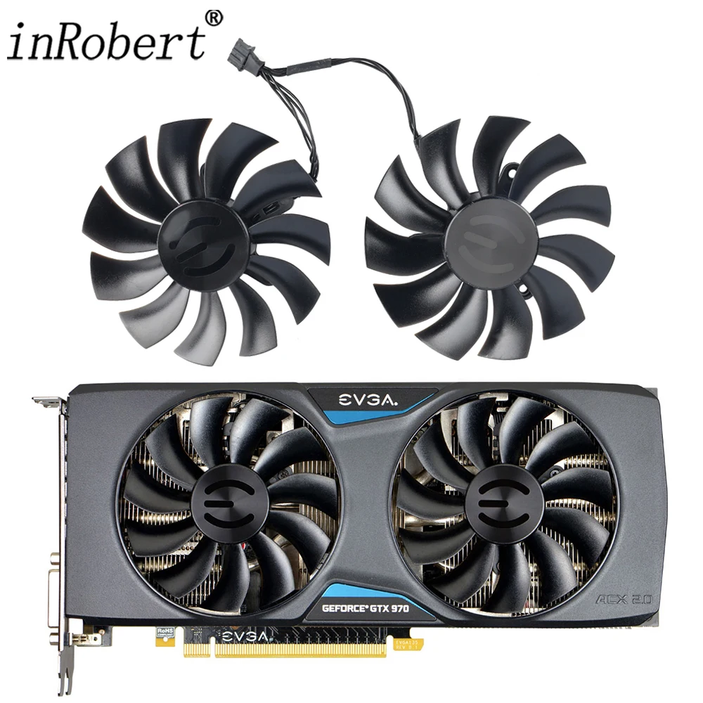 2 Pz/Lotto 87Mm Pla09215B12H 4Pin Gtx970 Ventola Per Scheda Video Ventola Per Ventola Di Ricambio Per Scheda Grafica Evga Gtx 970