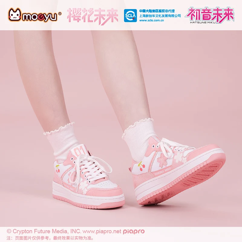 Zapatos originales Moeyu Sakura Miku para mujer y hombre, zapatos