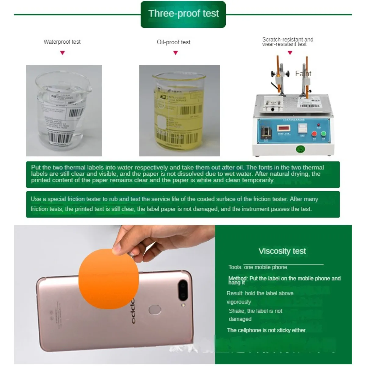 2 Inch Circle Thermal Sticker Labels Self-Adhesive Round Direct Thermal Multi-Purpose Roll Thermal Stickers-600 Labels/1 Roll