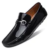 Spring Autumn Mens Loafers Luxury Men Slip On Leather Shoes Black Loafer Shoes Size 37-46 47 Dropshipping 1