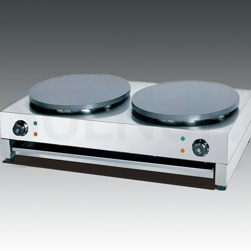 Double Head Pancake Machine Commercial Electric Pancake Machine Pancake Stove Electric Baking Tray And Pancake Heating Furnace 2
