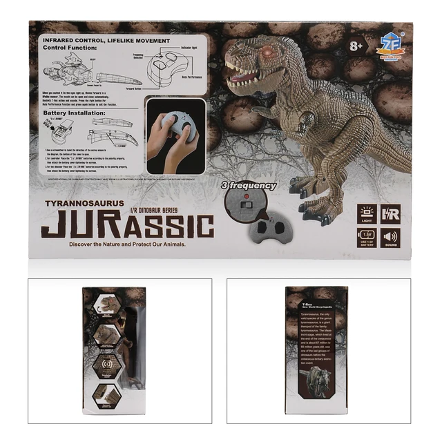 RC Dinosaur Electric Dino Tyrannosaurus Rex Animal Infrared Remote Control Walking Roar Kids Pet Boy Toys Children Gifts 6