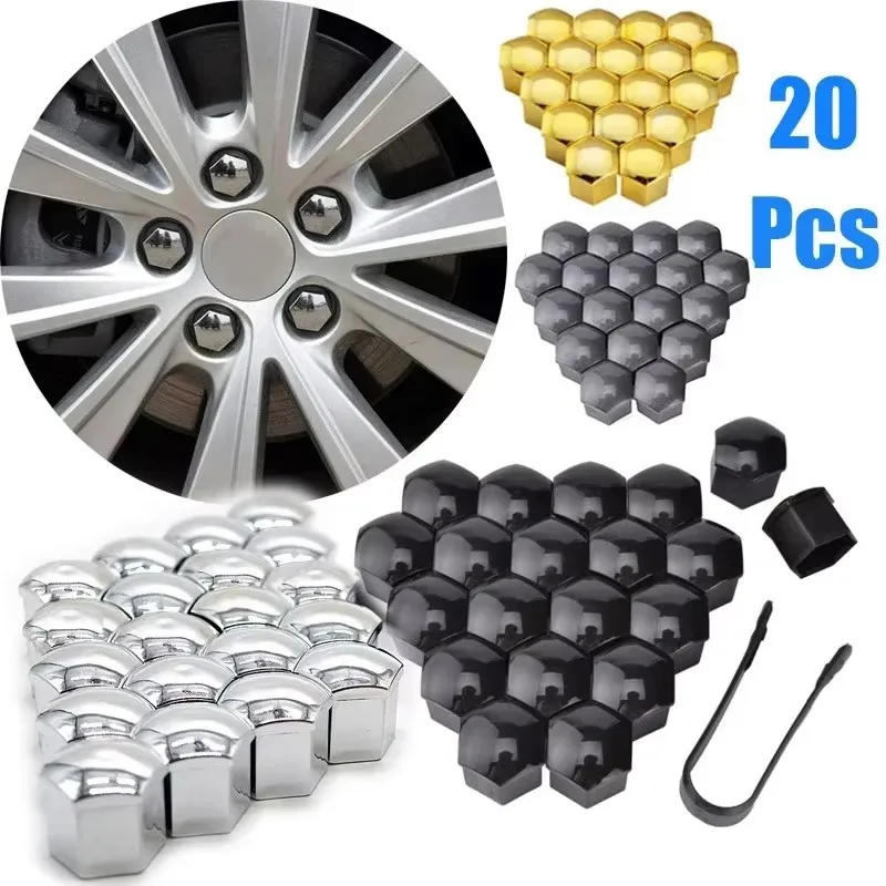 Set of Rust-Proof Car Wheel Nut and Bolt Covers - External Decorative Protection