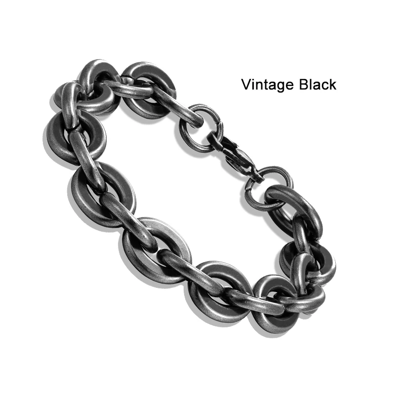Elco社製 ダブルリンク チェーン オープンワーク ヴィンテージ ブレスレット Vintage Elco Link Chain Charm Bracelet 925 Sterling BR 1862