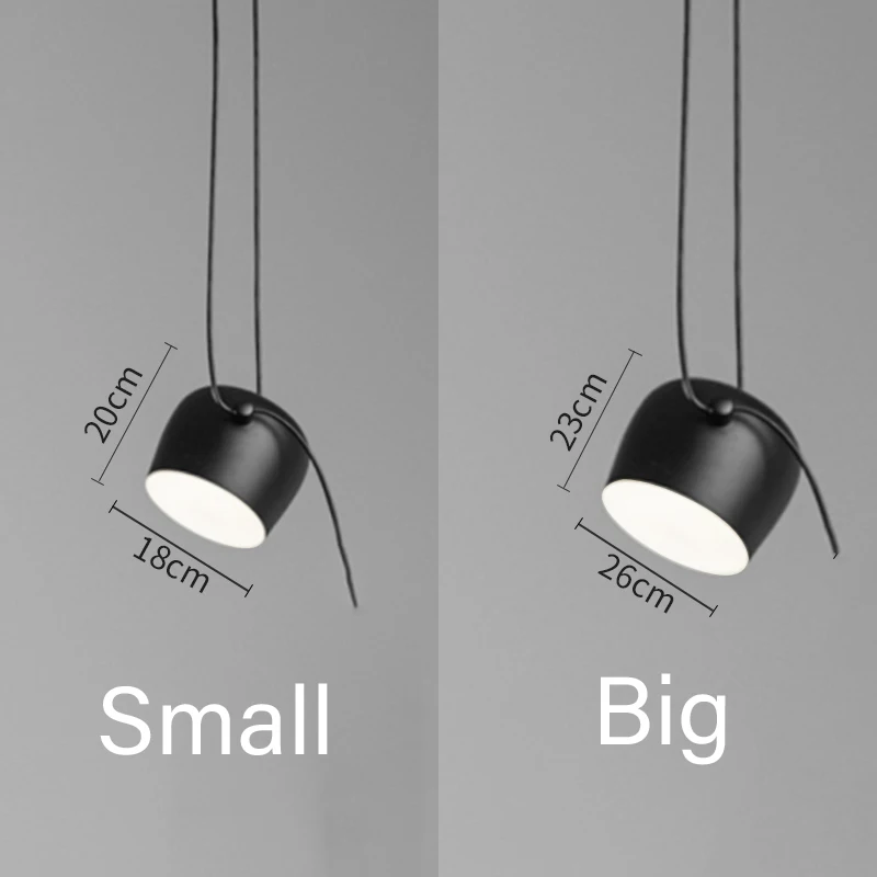 Modern Iron Drum LED Pendant Lights Living Room Decor Lighting Kitchen Diningroom Decor Industrial Office Hanging Light Fixtures 6