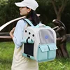 Large Capacity Cat Carrier Bag Portable Double Shoulder Breathable Cat Backpack for Outdoor Travel Pet Cage Spacecraft Cat Suppl