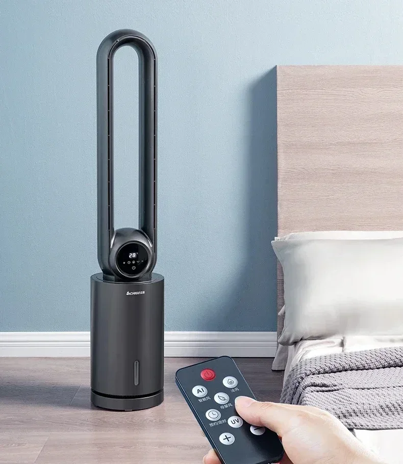 

Air-conditioning fan household leafless cooling fan small water-cooled air-conditioning dormitory cooling fan large air volume