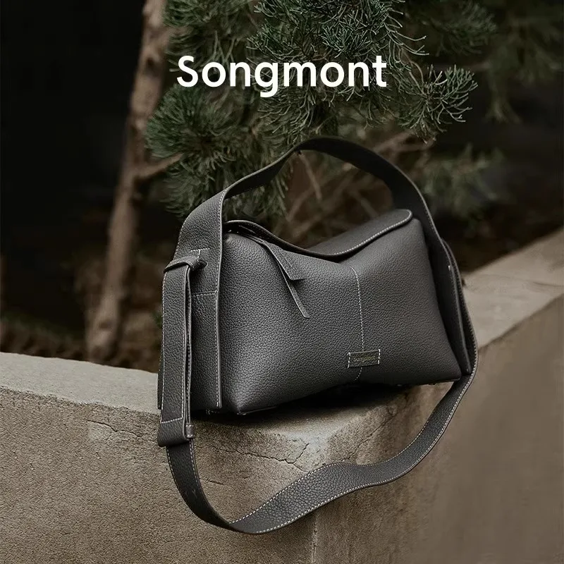 Songmont Ear 시리즈 이브 백, 디자이너 싱글 숄더 크로스바디 백, 핸드헬드 대용량 통근 호보 백