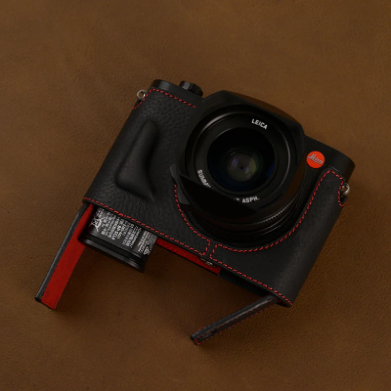 

For leica Q Q2 QP Protective sleeve box base skin handwork Photo Camera Genuine leather cowhide Bag Body BOX Case