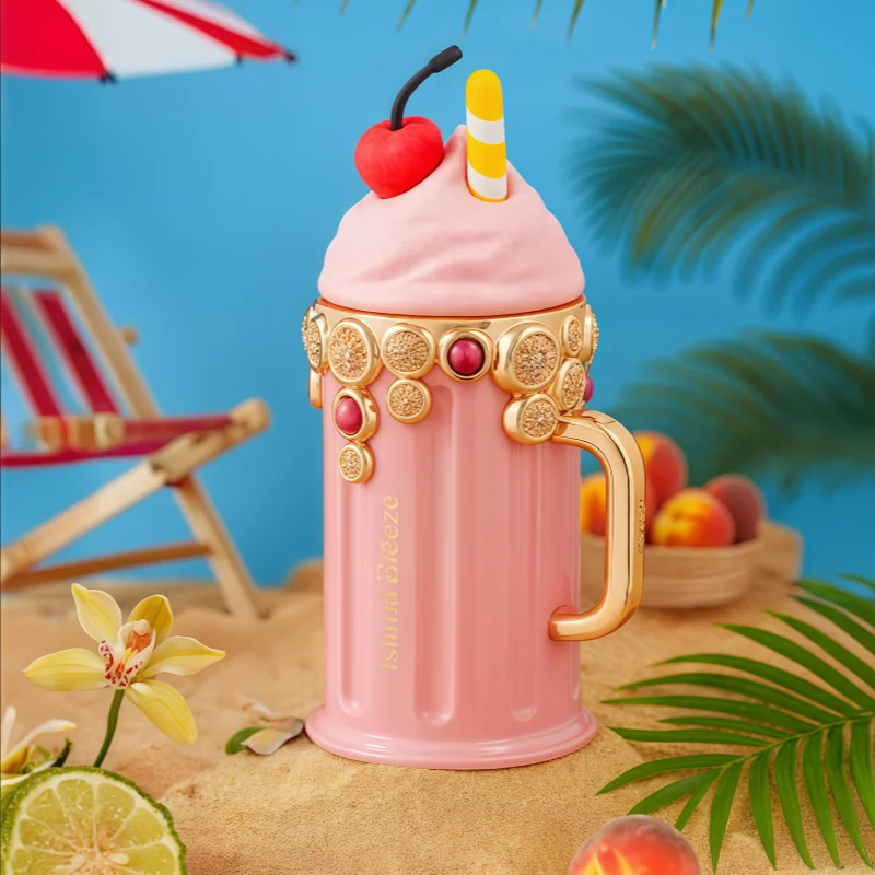 Armaf Island Breeze Parfum 100ml, ein blumiger Damenduft aus dem Nahen Osten und der arabischen Welt, inspiriert von Roseneiscreme, ist als Geschenkset erhältlich._voghion.com