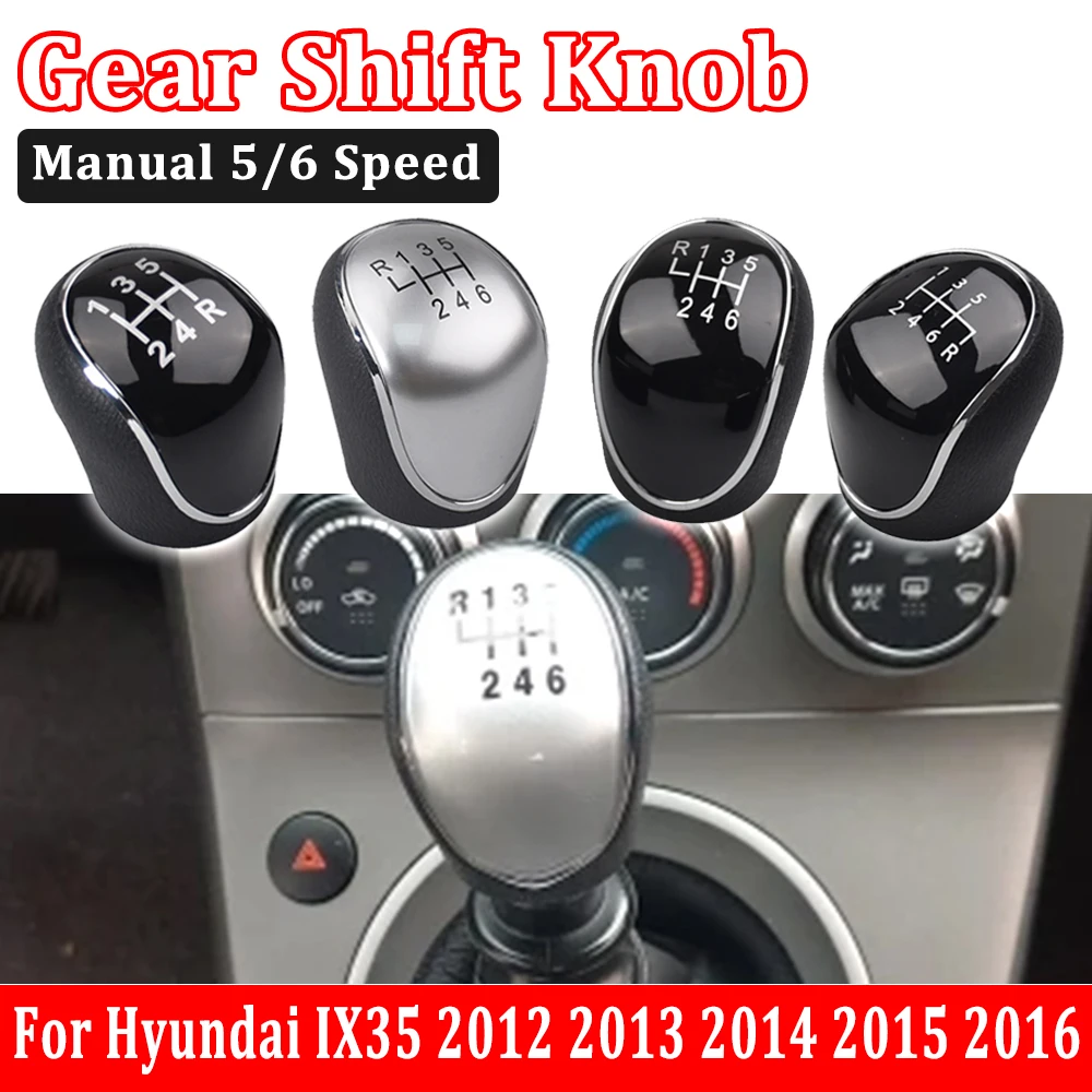 5/6 Speed Gear Shift Knob For Hyundai IX35 2012 2013 2014 2015 2016 Car Parts Auto Accessories