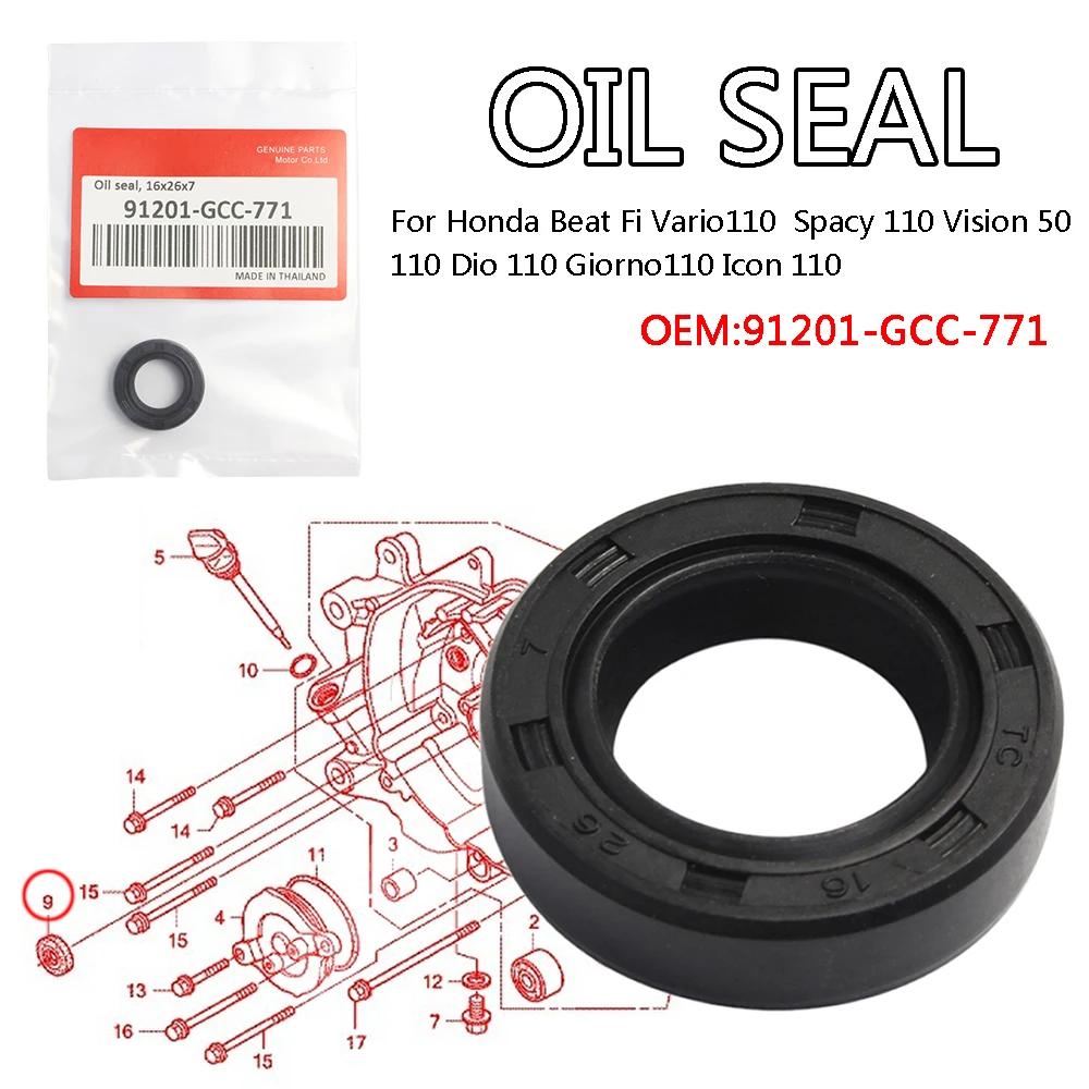 Paraolio Carter Destro Per Honda Beat Fi Vario110 Spacy 110 Vision 50 110 Dio 110 Americo110 Icon 110