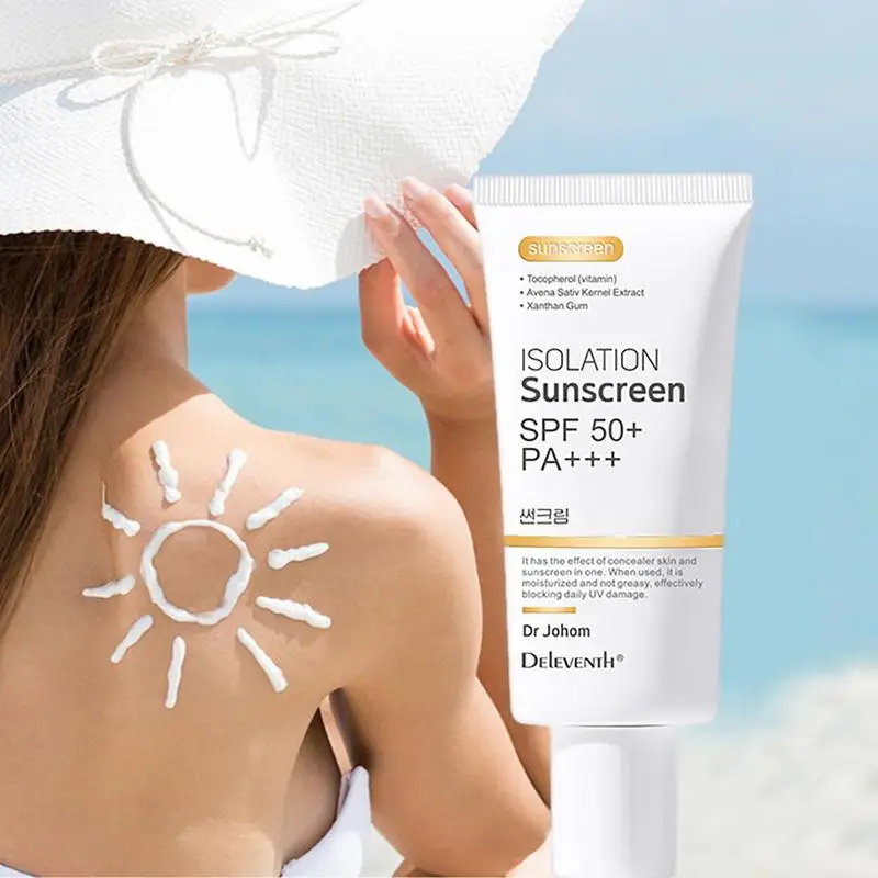 

50g SPF 50 PA+++ Body Sunscreen Whitening Sun Cream Anti-Aging Oil Control Moisturizing Waterproof Sweat-Proof Prevent Sunburn
