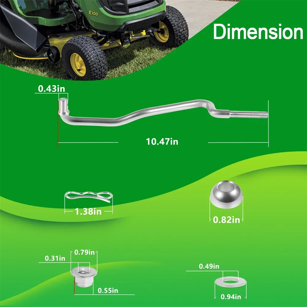 GX20497 Front Draft Arm Kit for John Deere Tractor Riding Lawn Mower 102 115 125 155C D155 LA L100 L120 L130 LA120 D140 X S E