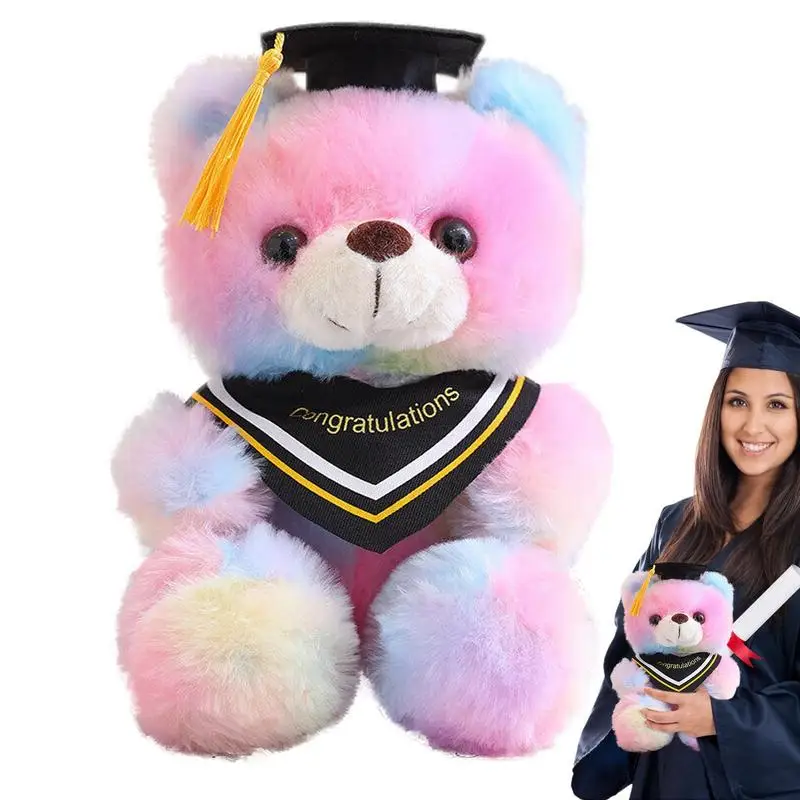 Kindergarten Graduation Bear Plush Doll Graduation Plush Doll Stuffed Animal Cute Graduation Gifts Graduation Party Supplies For trophies trophy educational competitions trophy award cups for party favors kindergarten primary school 18cm