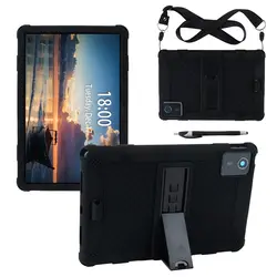 Versatile Protective Silicone Stand Case for XiaoXin Pad 2024 (Black)
