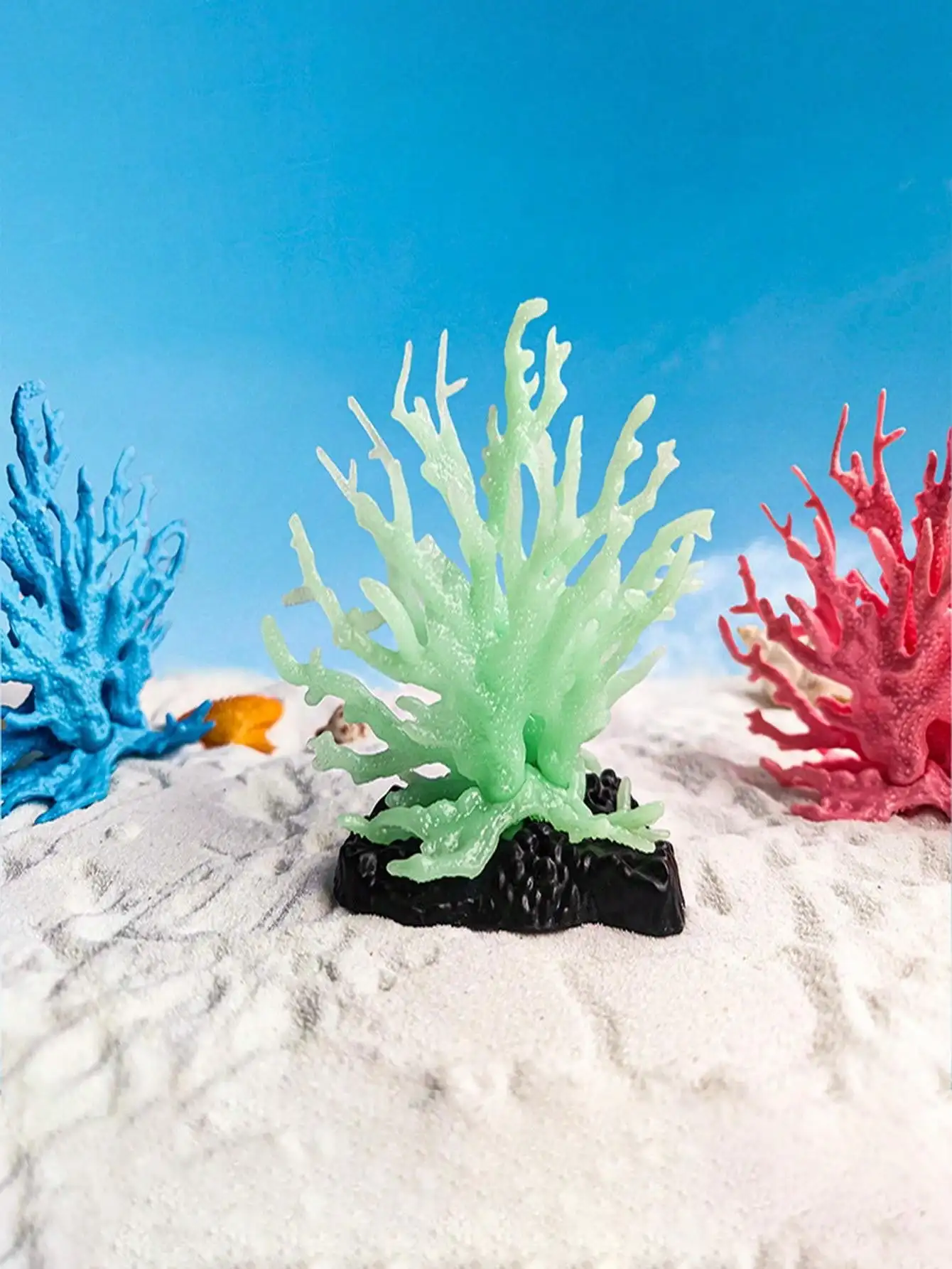 Aquarium Landscape Decoration PVC Coral Tree 1PC/3PCS for Fish Tank Decorated mini landscape ornaments fish tank ornaments fish tank decorations aquarium ornaments