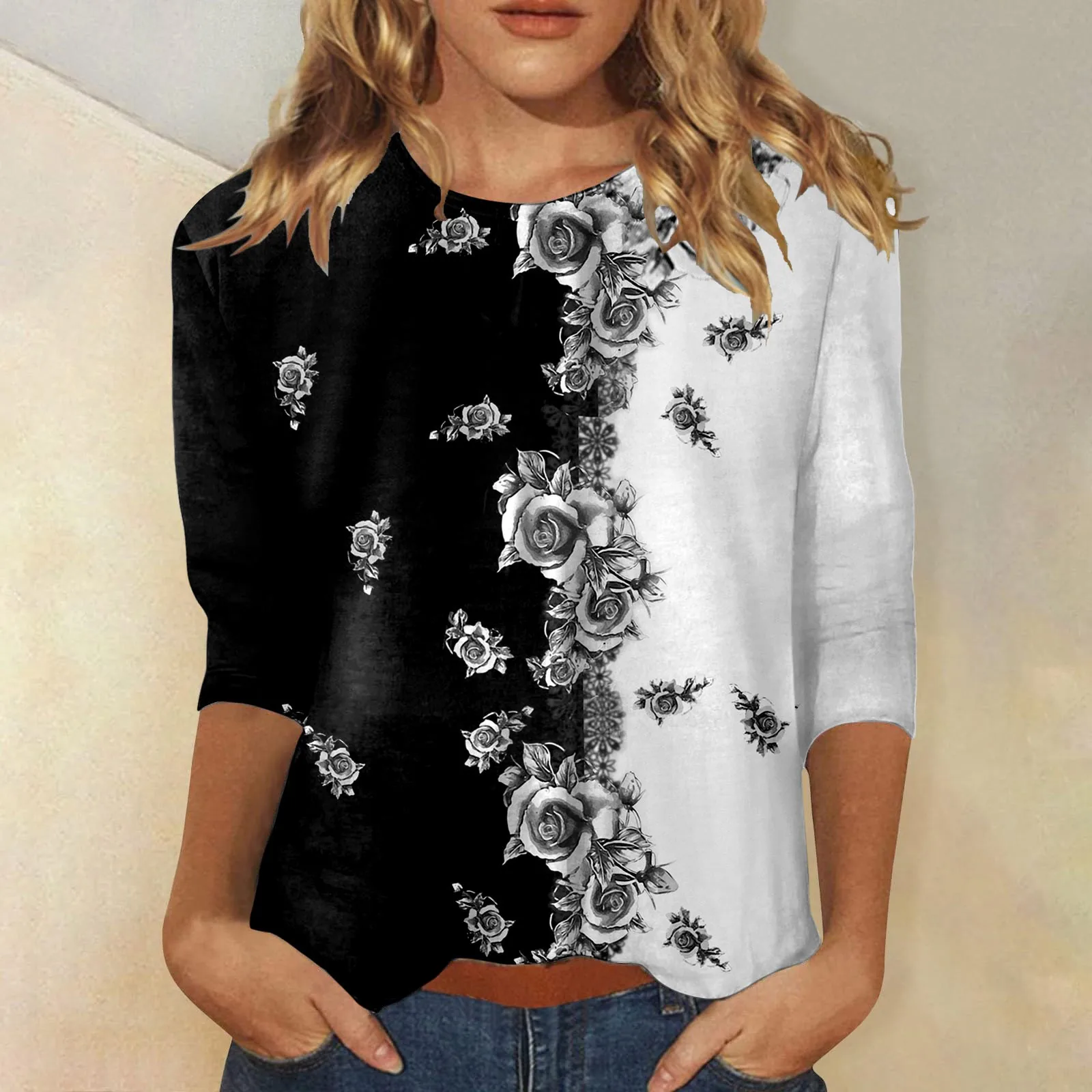 

2024 Летняя женская футболка с музыкальным инструментом 3d Ретро принтом женская модная музыкальная футболка женские свободные топы с рукавом три четверти