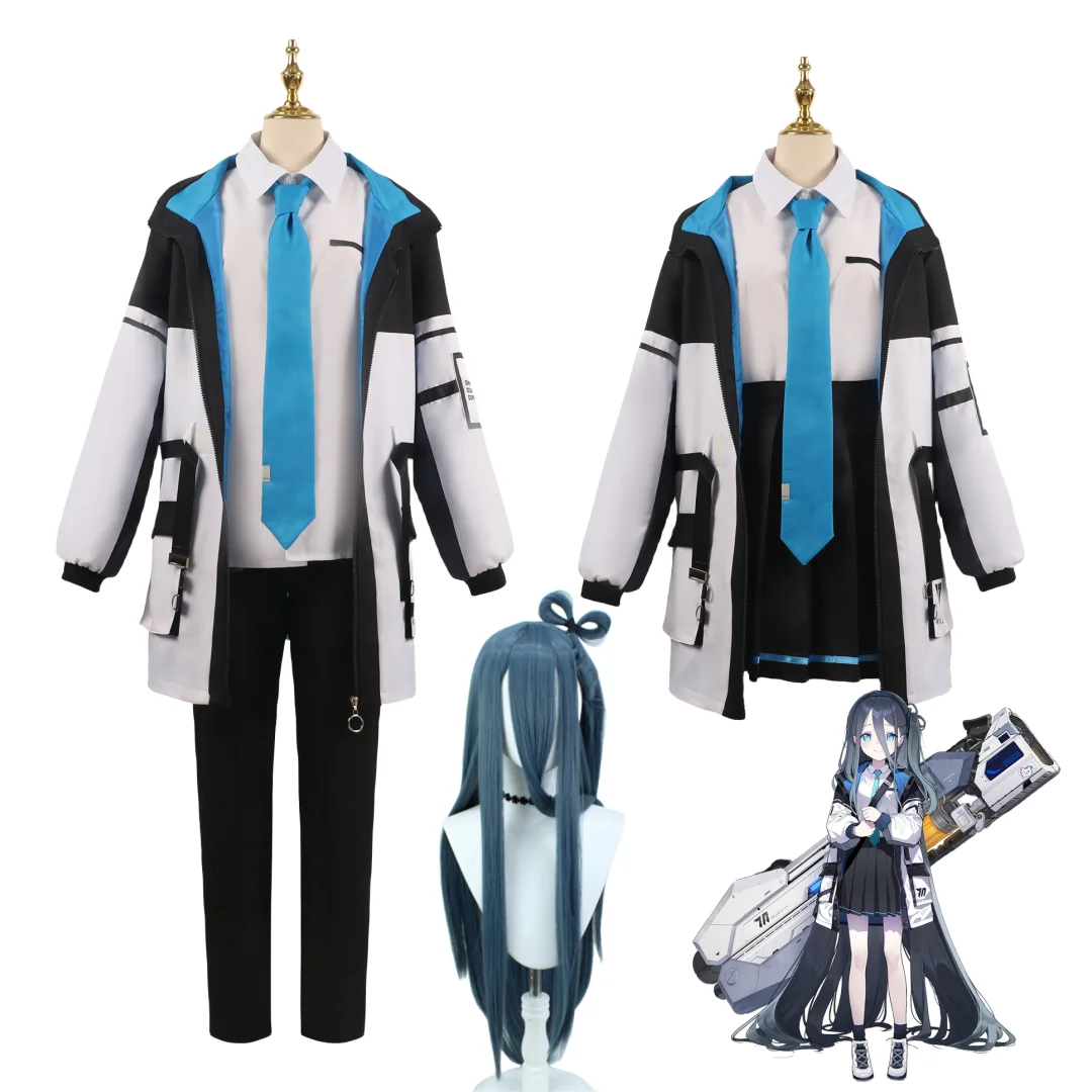 

Game Blue Archive Tendou Arisu Cosplay Costume Wig Coat High School Uniform Halloween Party Women Men