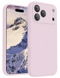 Premium Liquid Silicone Protective Case with All - Round Camera Protection and Soft Anti - Scratch Microfiber Lining - iPhone 17 Pro (Pink)