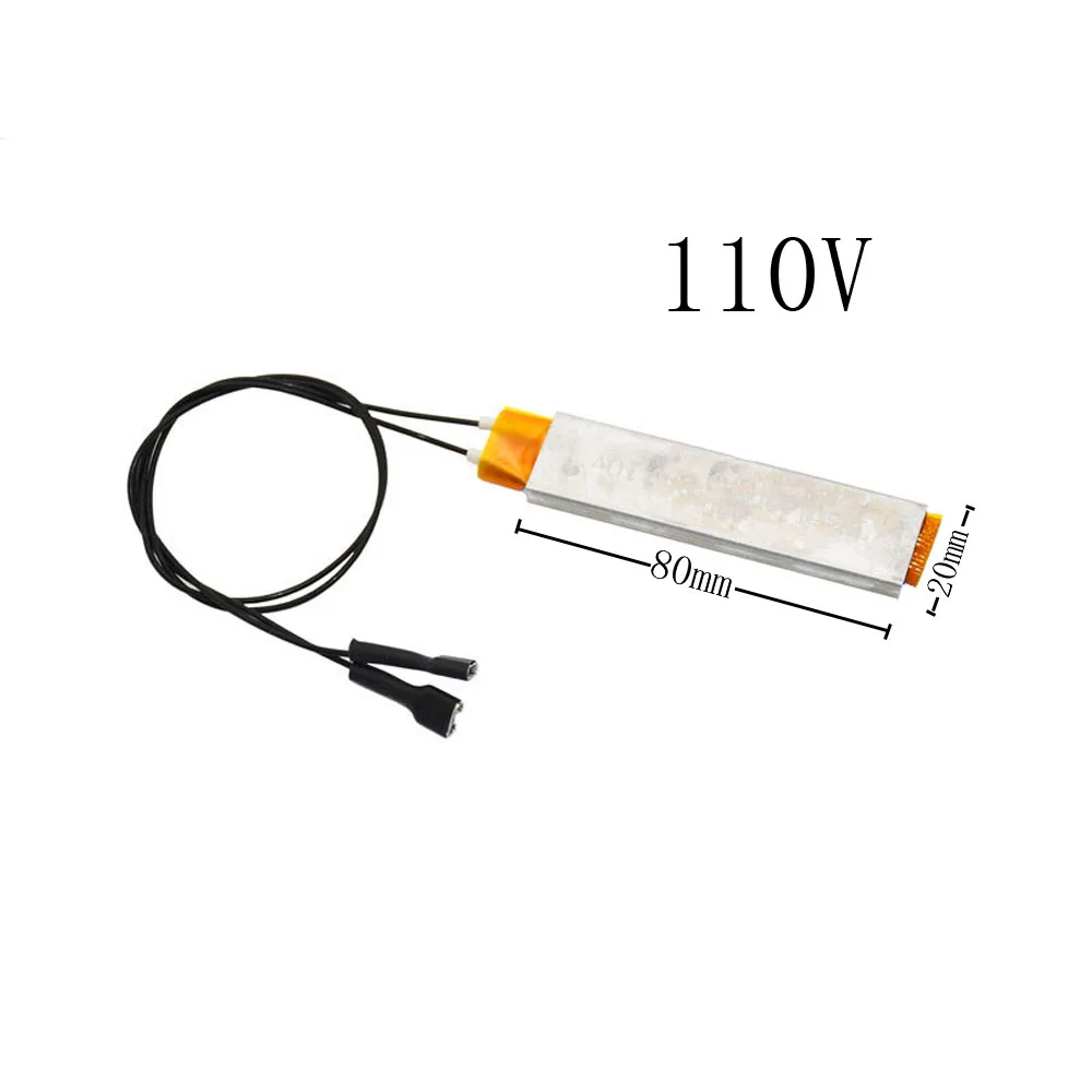 PTC Heating Element 12v/110v/220v Heater Egg Incubator For Constant Thermostat Thermistor Air Heated Sensor Aluminum Shell egg incubator
