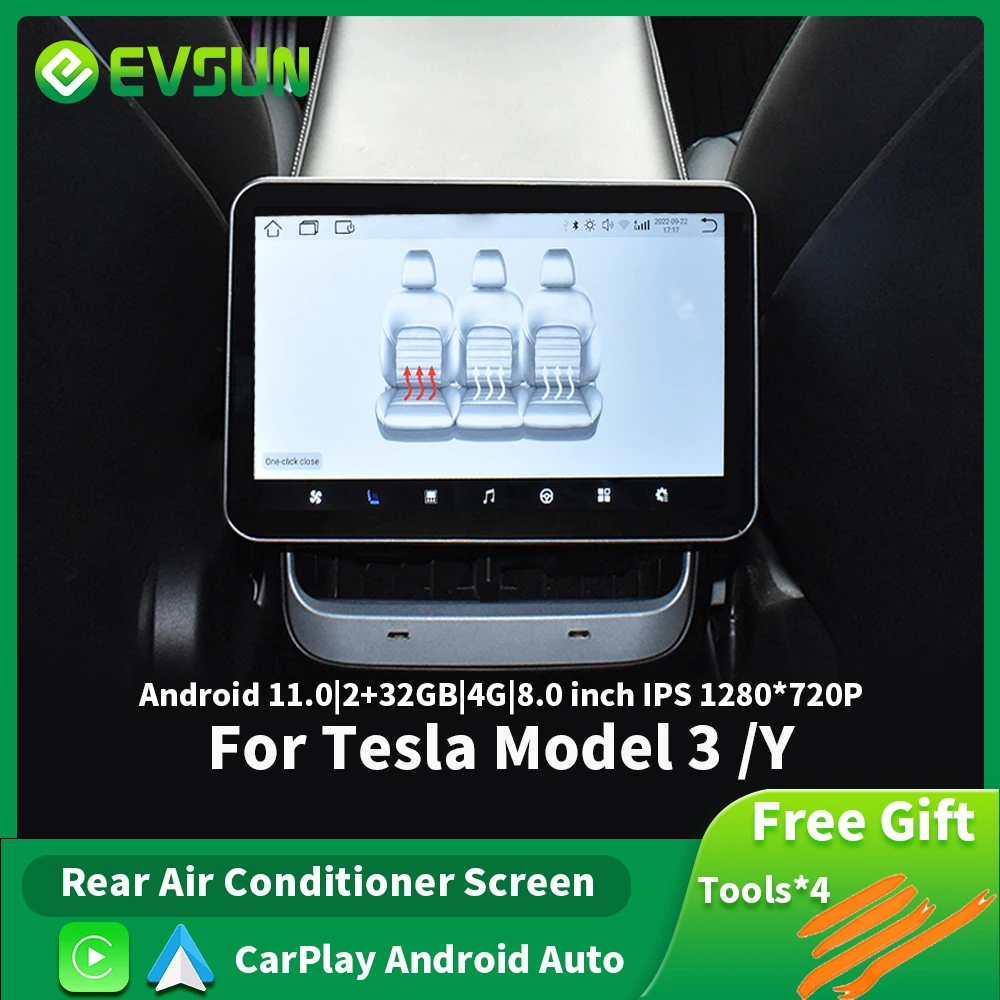 EVSUN Für Tesla Modell 3 Modell Y Hinten Display Panel 8 inch IPS