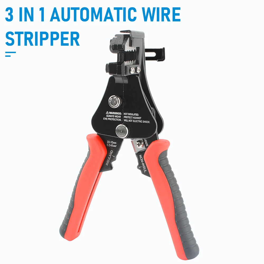 Multifunktionale Abisolierzange, Werkzeuge, automatischer Abisolierschneider, Kabel, Draht, Crimpen, Elektriker für 8–18 AWG