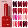 CANNI Gel Nail Polish VIP Gorgeous Christmas Red Color Winter Nails Full Coverage HEMA FREE Soak Off UV LED Semi Permanent Gel 4