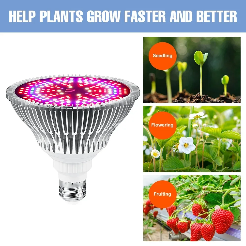 85-265V LED Phyto Lamp E27 LED Full Spectrum Plant Grow Light Hydroponics Bulb Greenhouse Grow Tent Box Indoor